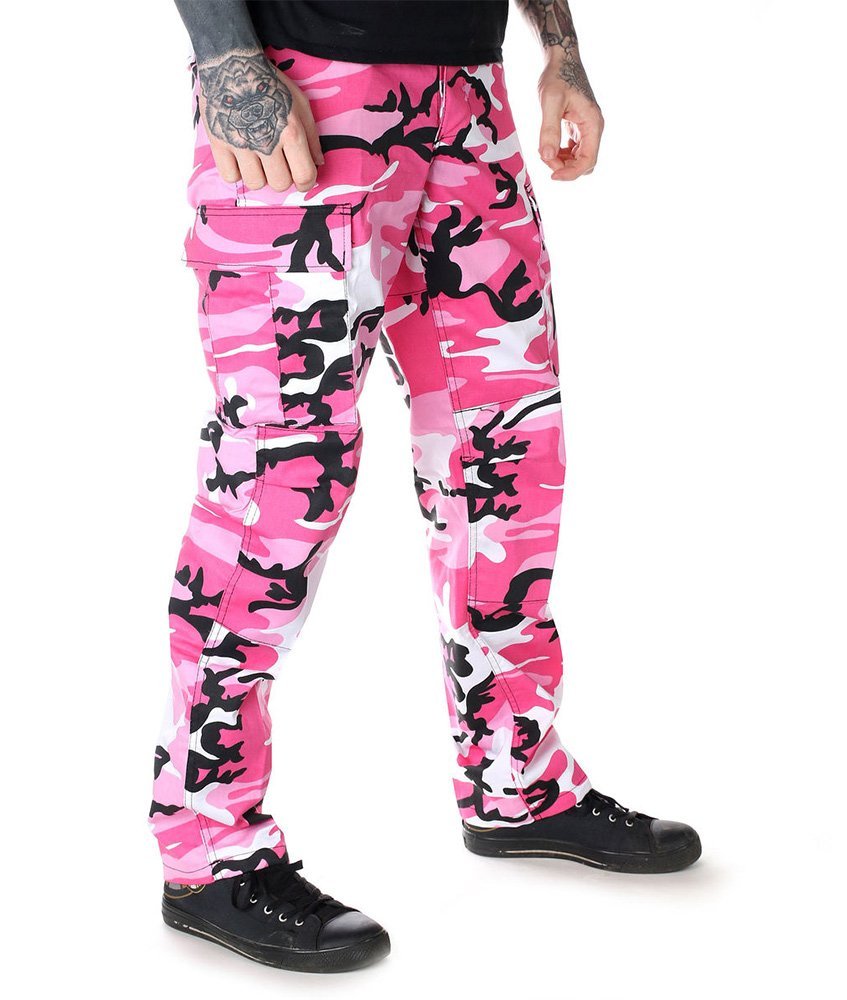 spodnie bojówki MMB US BDU HOSE PINK CAMO-XL