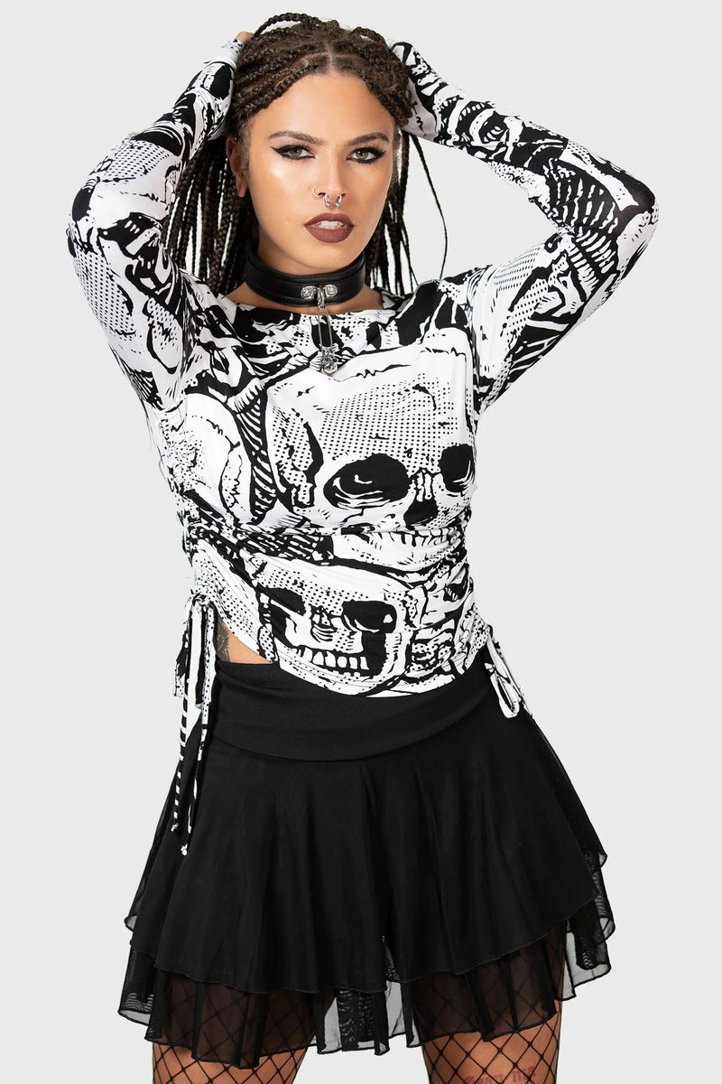 bluzka damska KILLSTAR - UNHAPPY HAUNTING-S