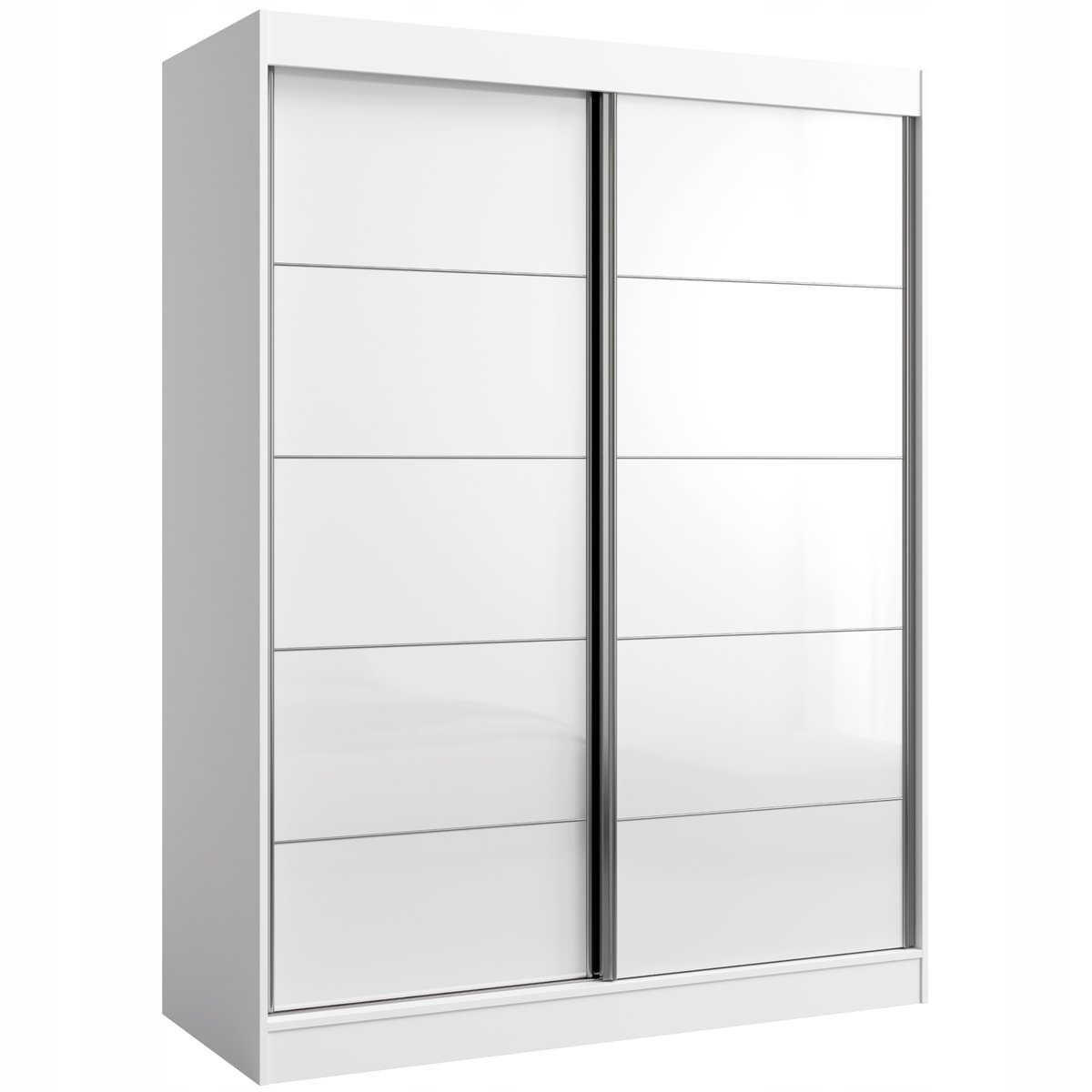 Szafa przesuwna Como 2D 150 Biała (lacobel)