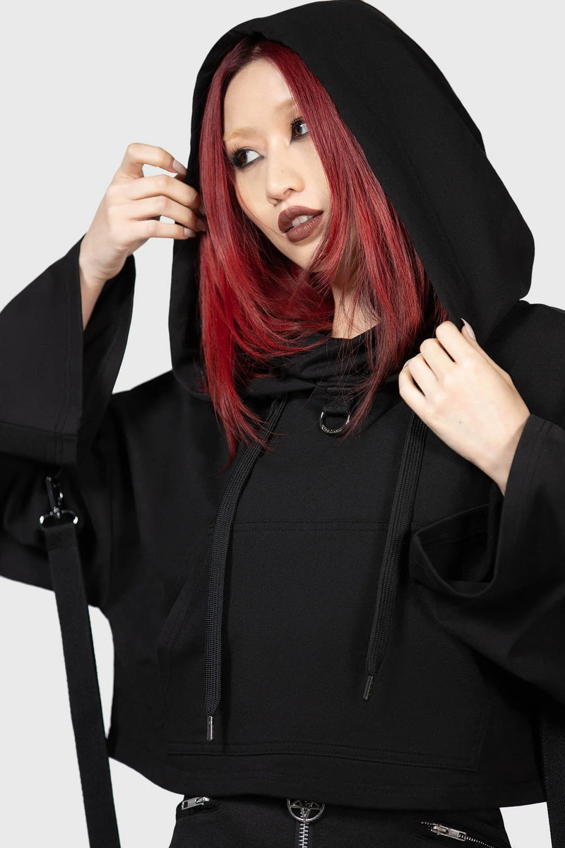 bluza damska KILLSTAR - WARLOCK, z kapturem-XXL