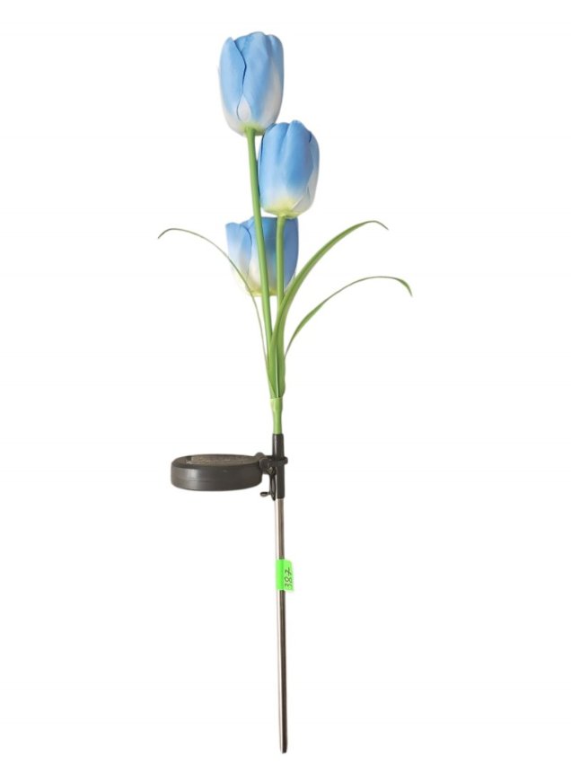 Solarne Kwiaty Tulipany Niebieskie 60Cm Zimna Biel 1Szt.