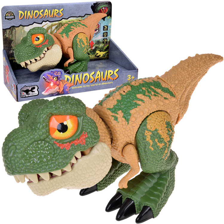 ZABAWKOWY RUCHOMY DINOZAUR DŹWIĘK ŚWIATŁO