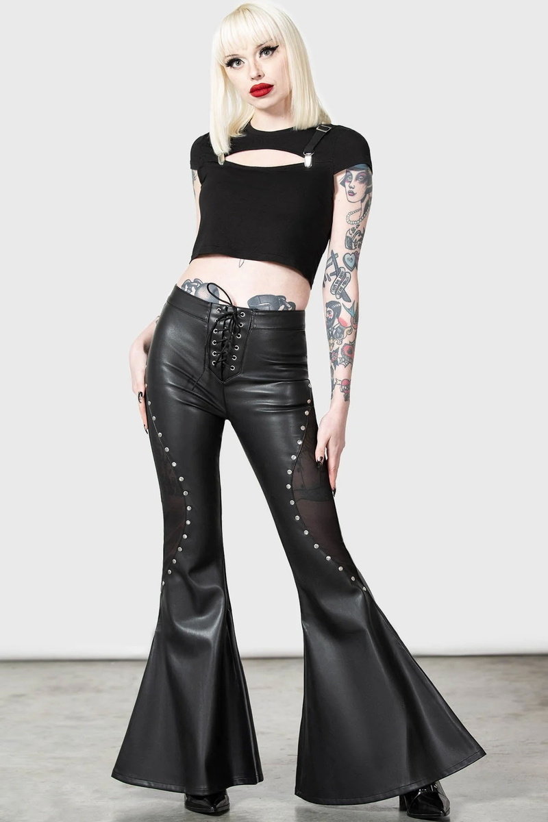 spodnie dzwony KILLSTAR - SABINA'S SACRIFICE-L