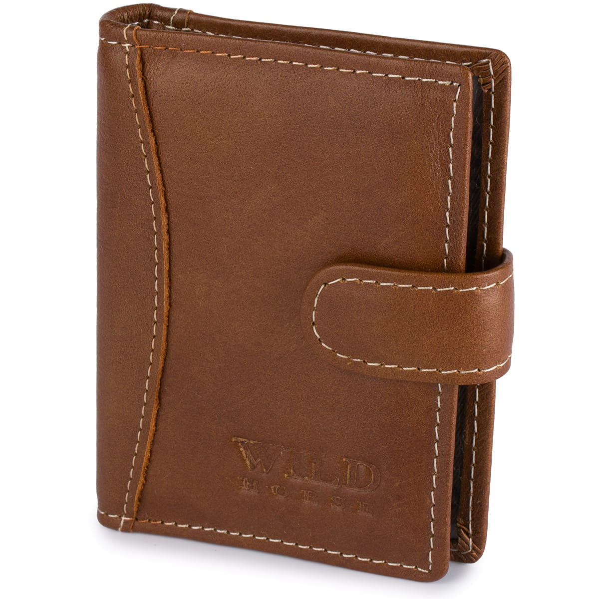 Etui na Karty Dokumenty Skórzane Wild Horse Rude