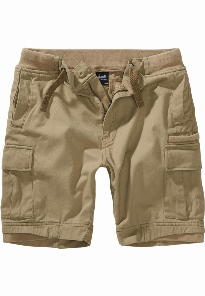 spodnie bojówki krótkie PECKHAM VINTAGE - CAMEL-3XL