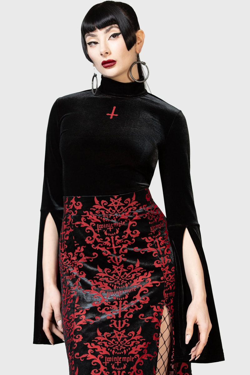 bluzka damska KILLSTAR / TWIN TEMPLE - SULTRY MISTS-L
