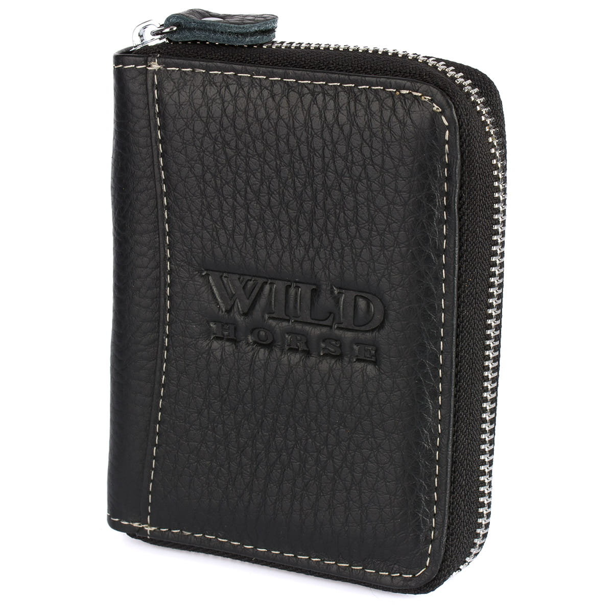 Portfel Męski Pionowy Skórzany Wild Horse Czarny