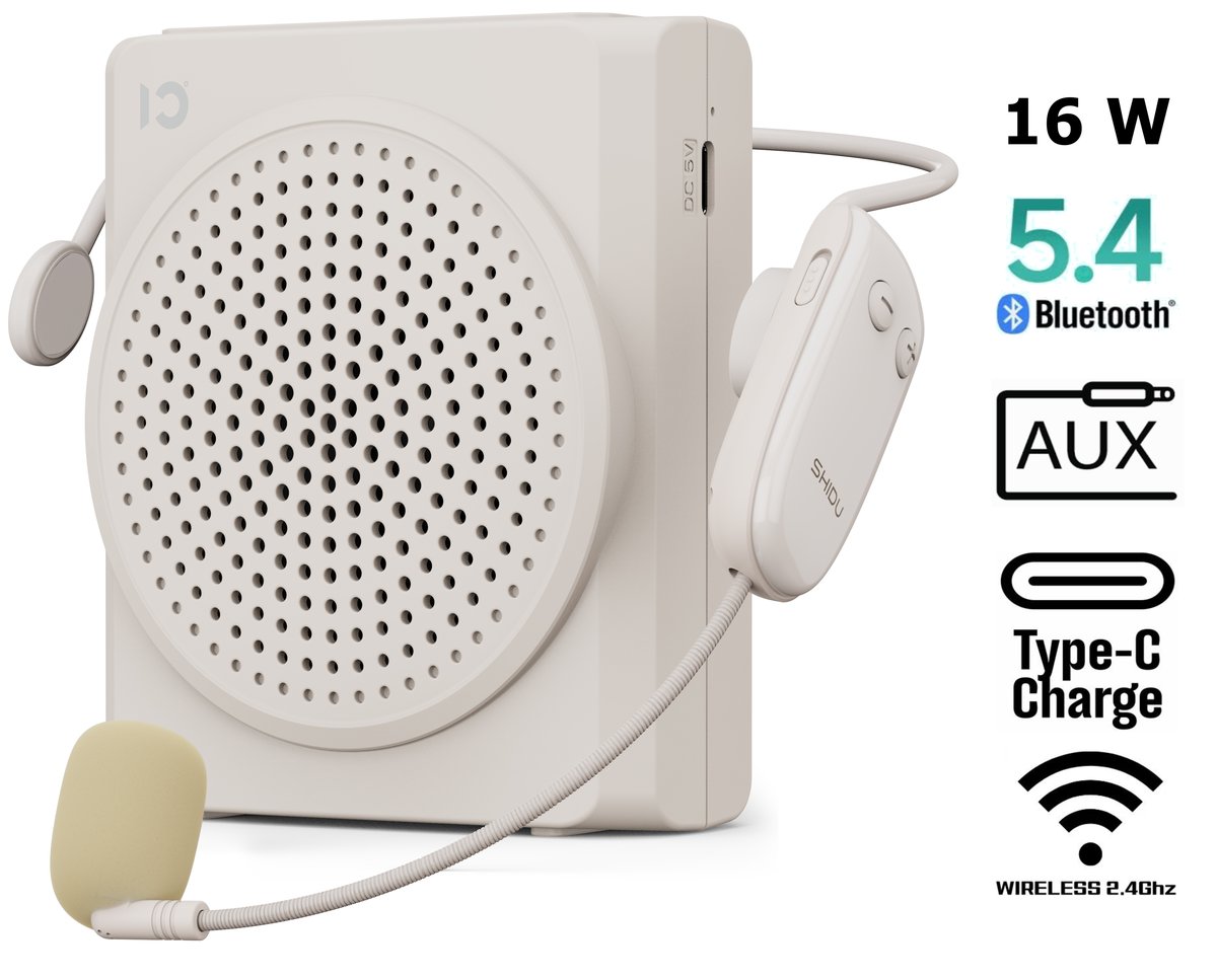 Wzmacniacz głosu, głośnik przenośny z mikrofonem bezprzewodowym i Bluetooth 5.4 - SD-S617AC 2,4G