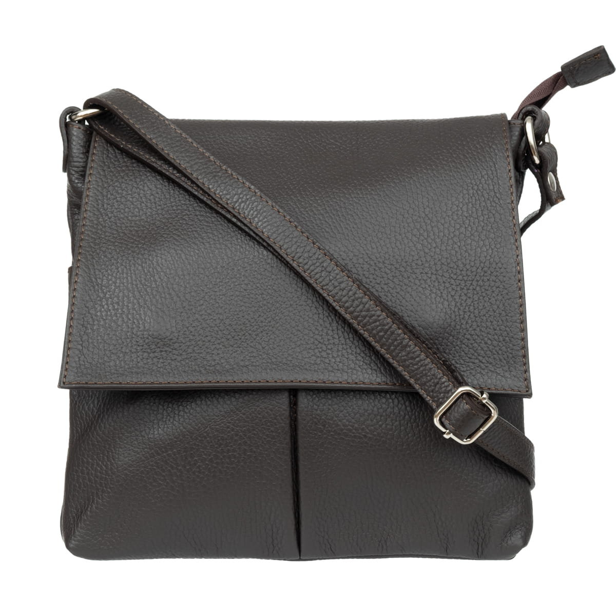 Listonoszka na Ramię Torebka Damska Vera Pelle Viaggia Choco