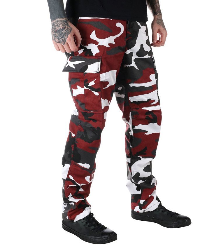 spodnie bojówki MMB US BDU HOSE RED CAMO-L