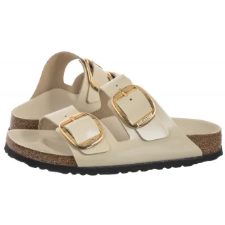 Klapki Arizona Big Buckle High-Shine Ecru 1026128 (BK239-g) Birkenstock