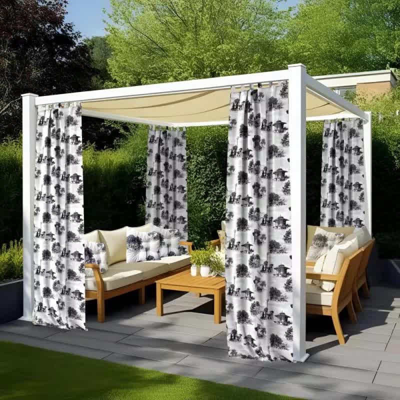 Zasłona tarasowa gotowa na szelkach Park 135x200 cm - 200 cm 135 cm