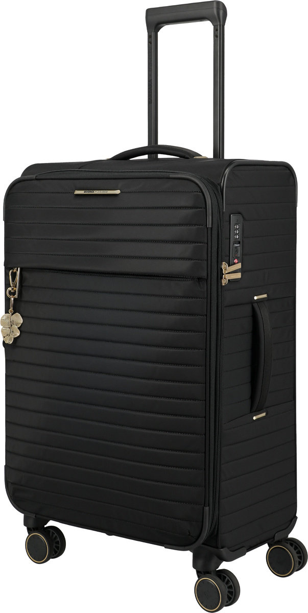 Walizka średnia Travelite Barbara Stepp 68 cm Black
