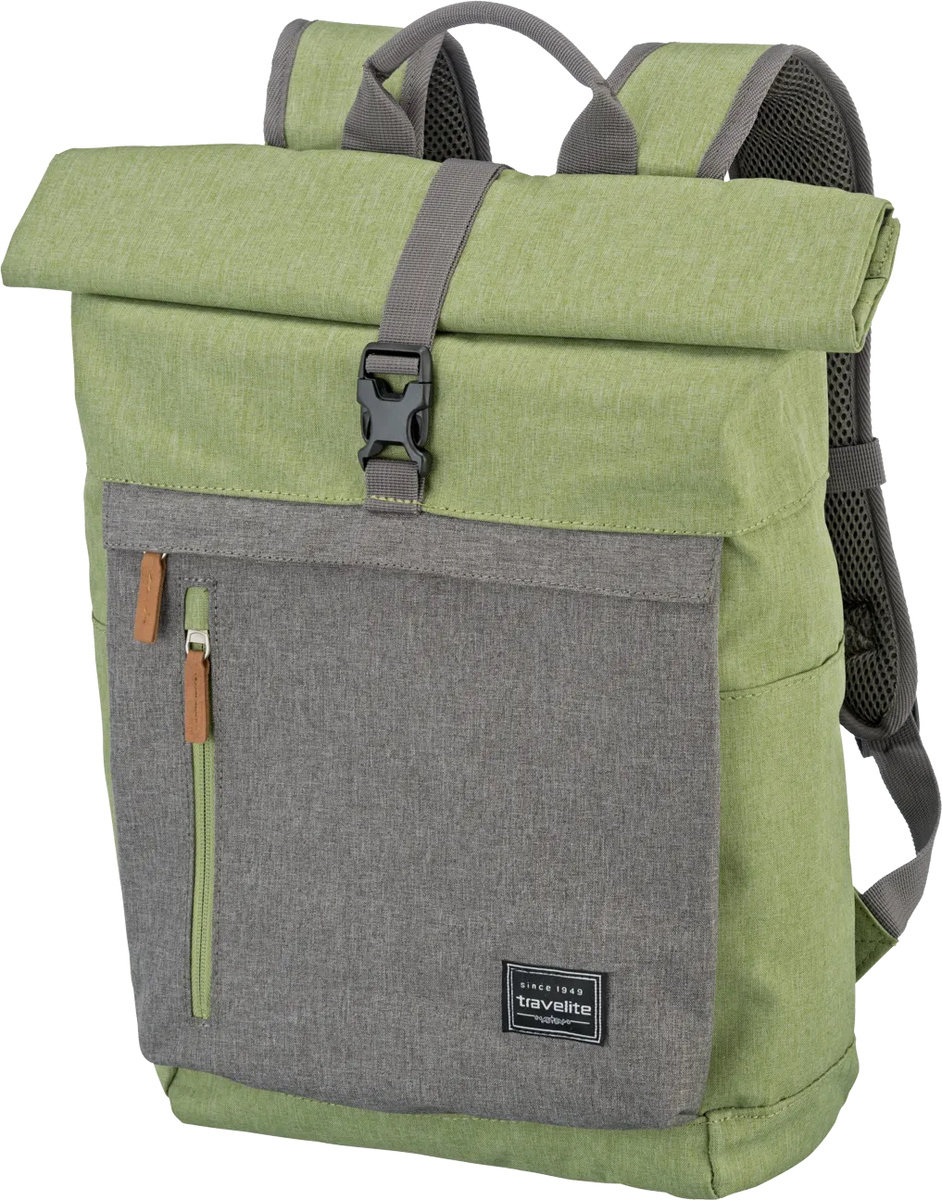 Plecak rolowany Travelite Basics Zielony