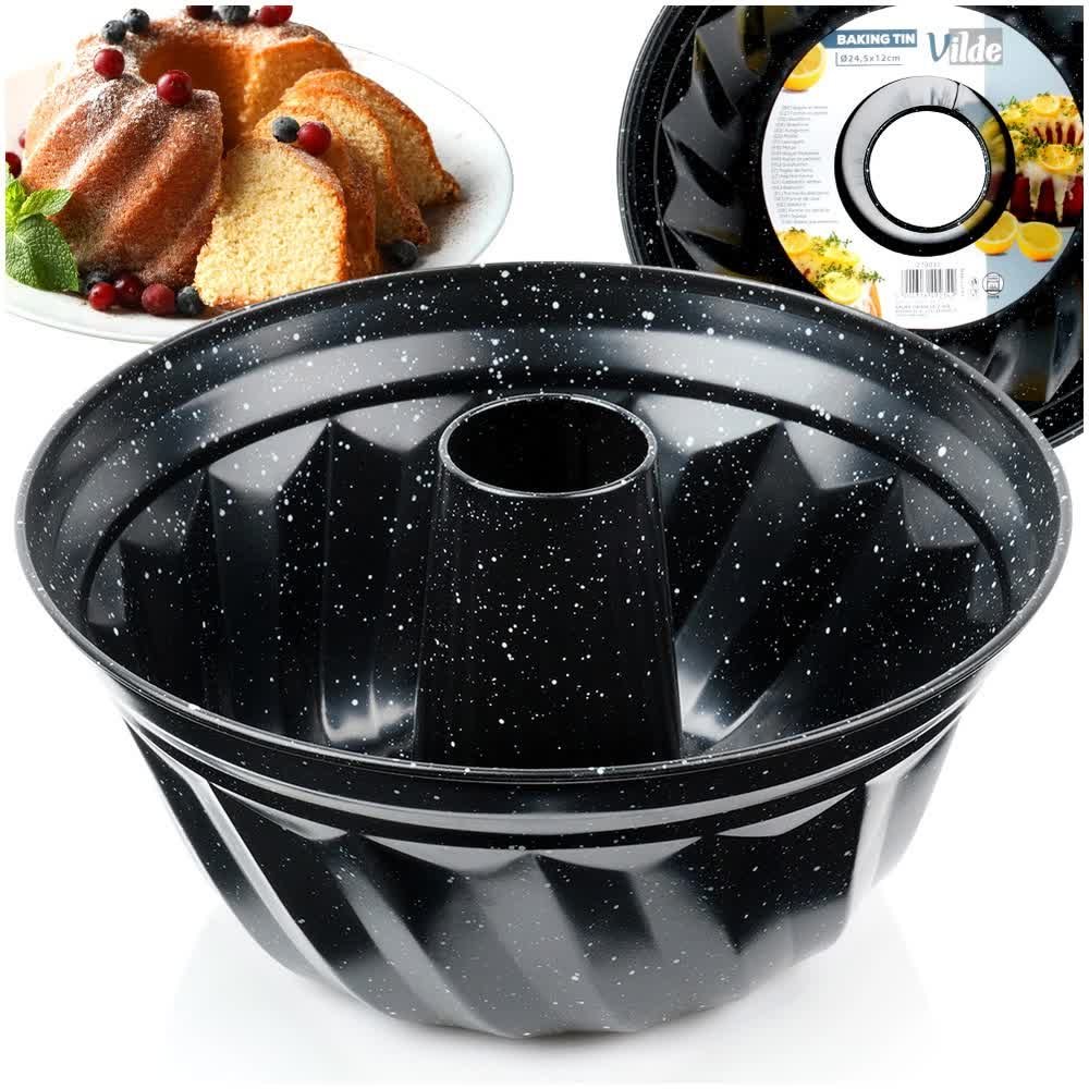 FORMA DO BABKI CIASTA GRANITOWA FOREMKA METALOWA DO PIECZENIA Z KOMINEM