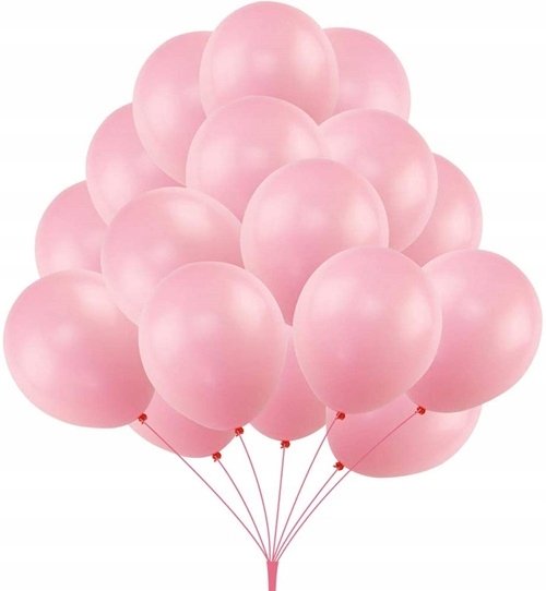 BALONY DEKORACJA URODZINY WESELE ŚLUB RÓŻOWY 100x