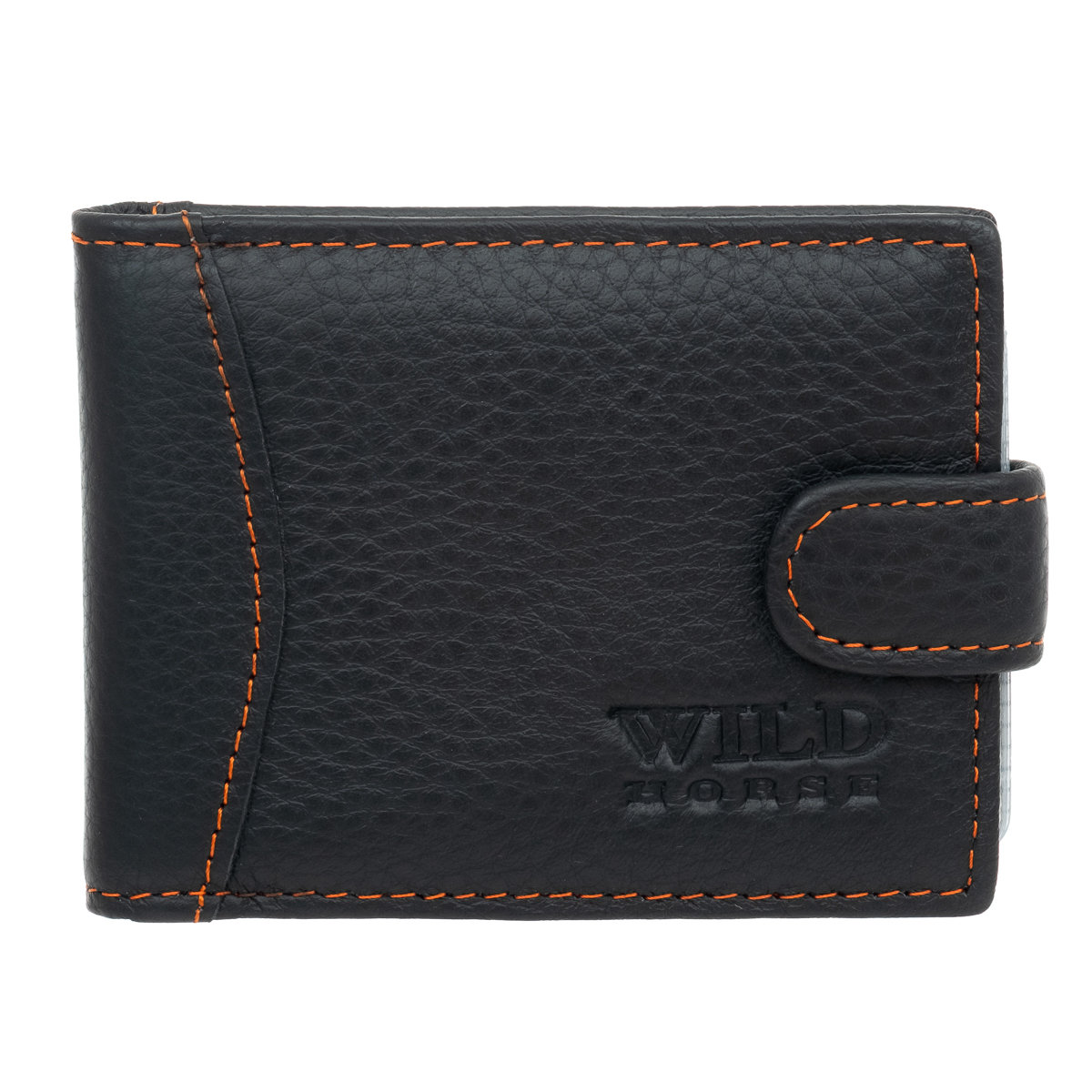 Etui na Karty Dokumenty Skórzane Wild Horse Czarne