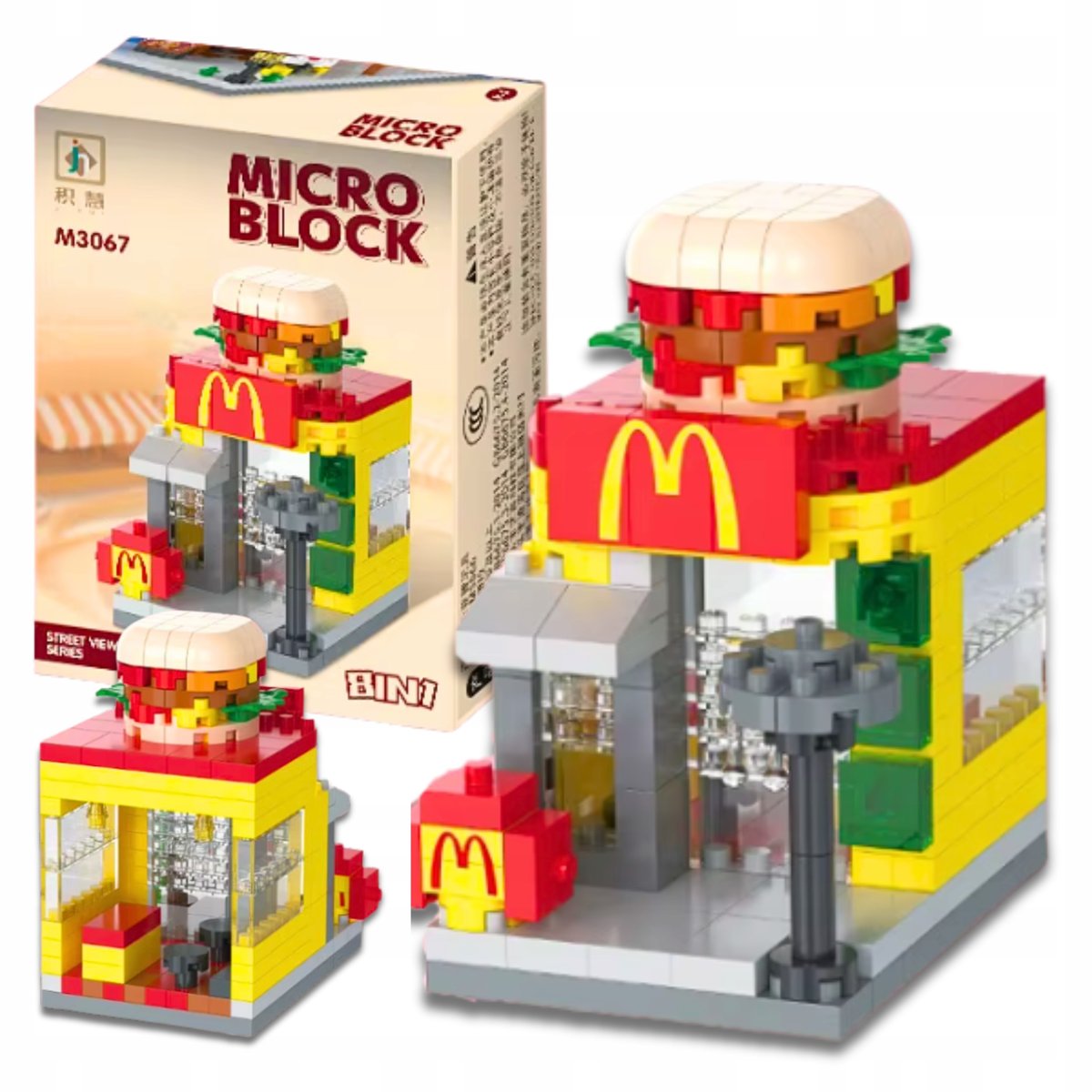 Klocki Konstrukcyjne Sklepik Fast Food Bar Zestaw Klocków 257 el.