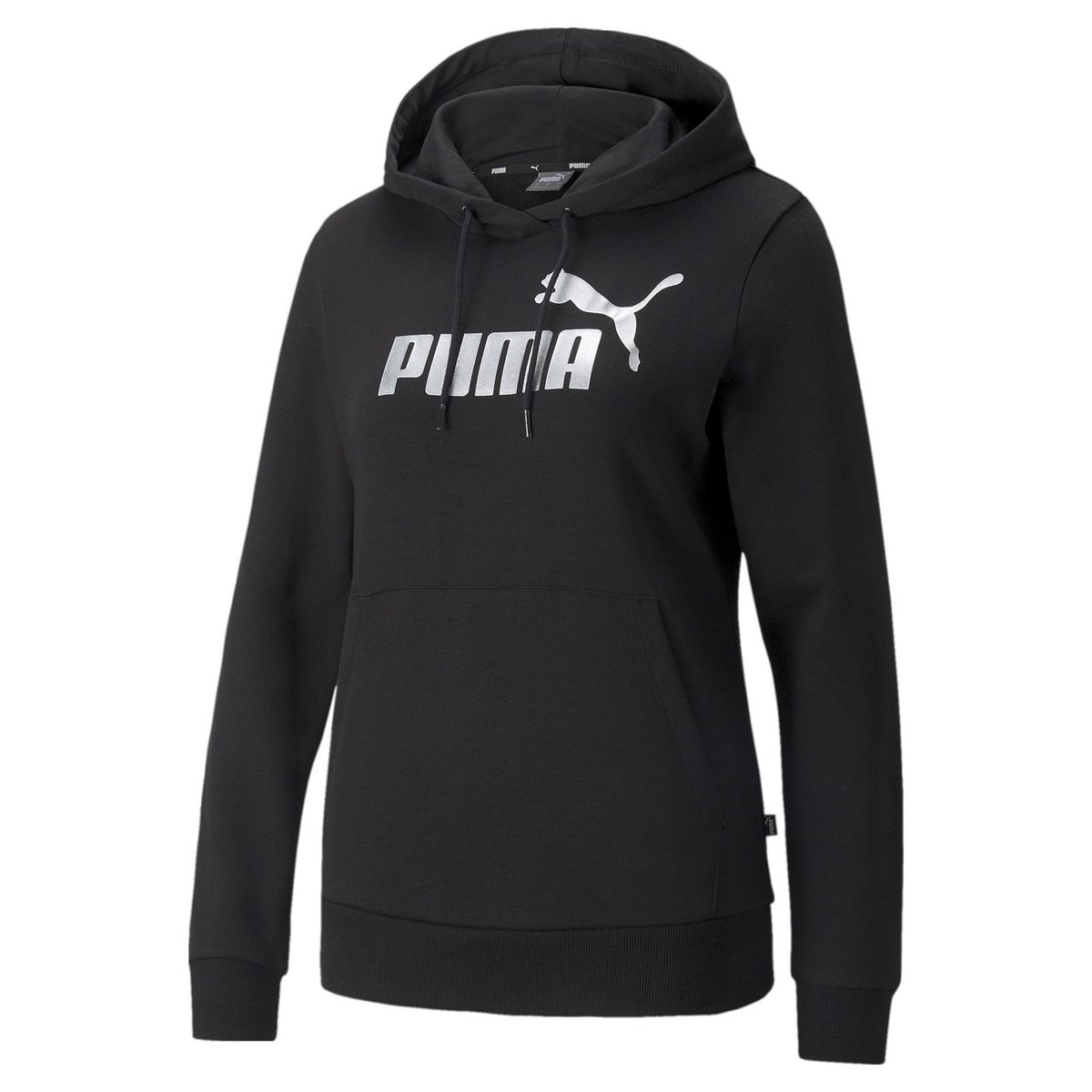 Bluza z kapturem damska Puma ESS+ METALLIC LOGO czarna 84909651-34