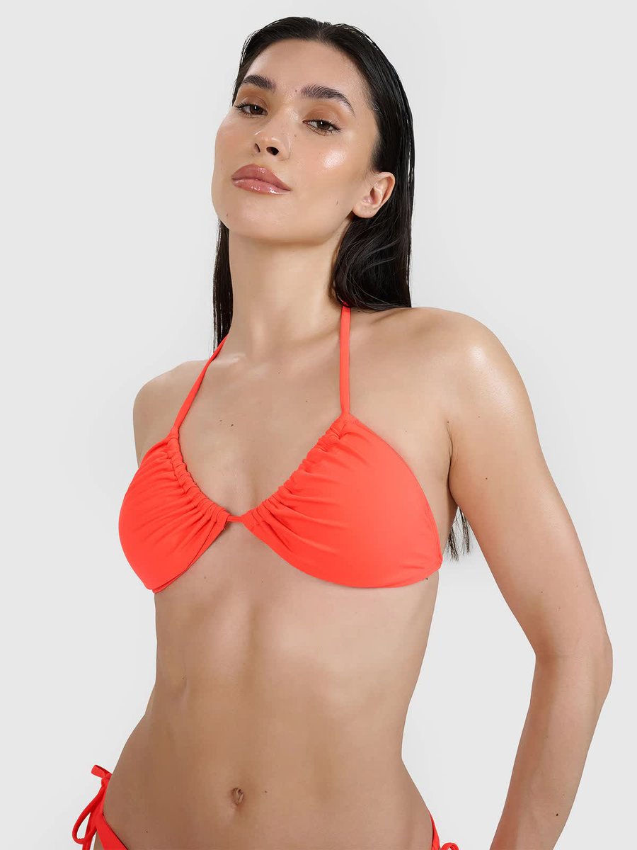4F Góra od bikini damska 4FWSS25UBKTF070-62S Czerwony Roz. L