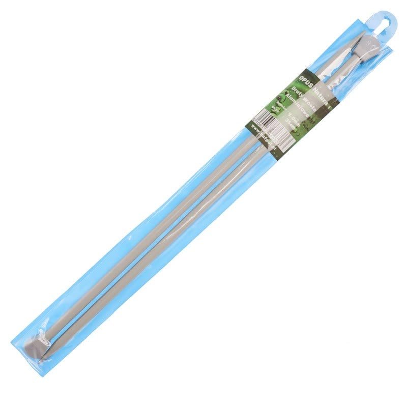 Druty aluminiowe powleczone teflonem proste Opus 9,0 mm 35cm do robótek