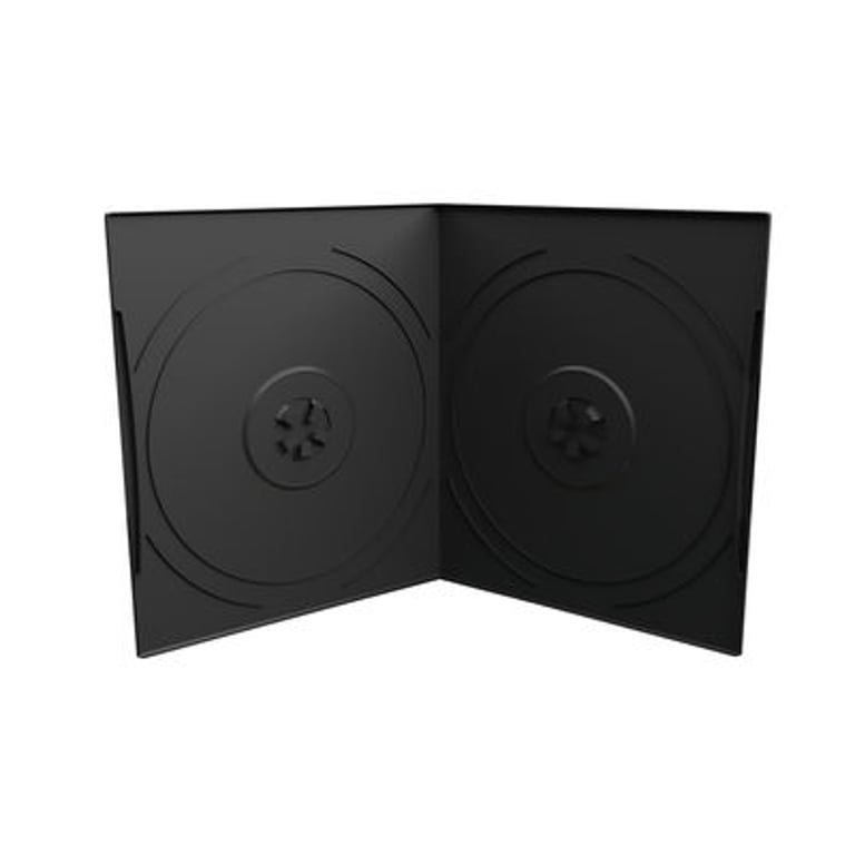 MediaRange BOX10-2 opakowania na płyty CD Opakowanie na płytę DVD 2 dysków Czarny BOX10-2