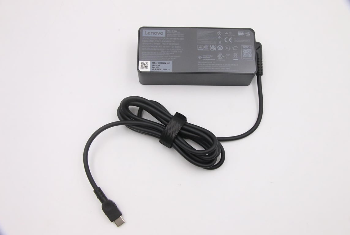 Lenovo 5A10W86253 adapter zasilający/ inwentor Wewnętrzna 65 W Czarny 5A10W86253