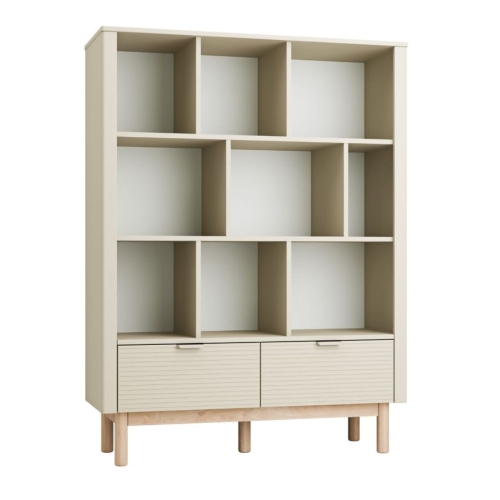 Regał Miloo duży beżowy z szufladą