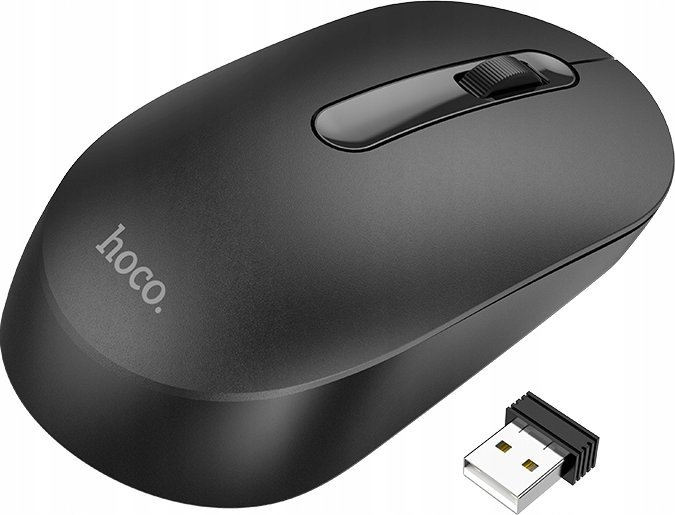 Podkładka Digitus HOCO mysz komputerowa bezprzewodowa 2,4G 1200 dpi GM14 czarna null