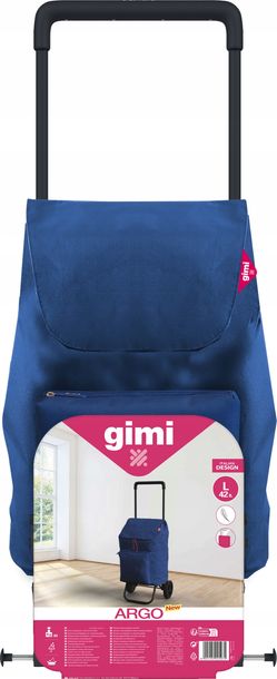 Wózek Na Zakupy Gimi Argo New Blue Składany Granatowa Torba Zakupowa