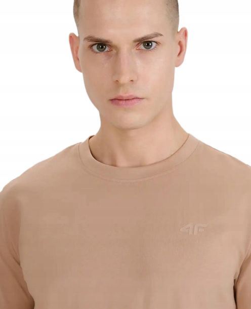 Koszulka Męska 4f Gładka Tshirt Bawełna Lato Shm2074 83s R. S