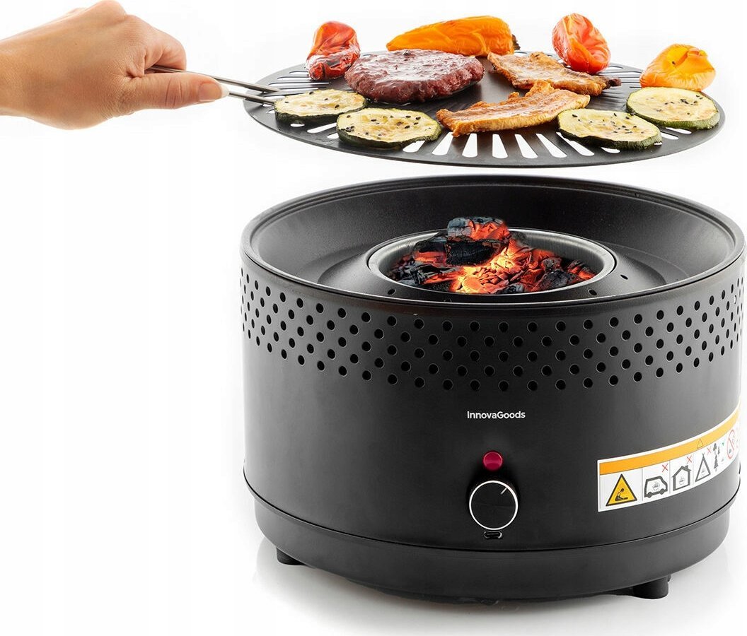 InnovaGoods Portable Smokeless Charcoal Barbecue C