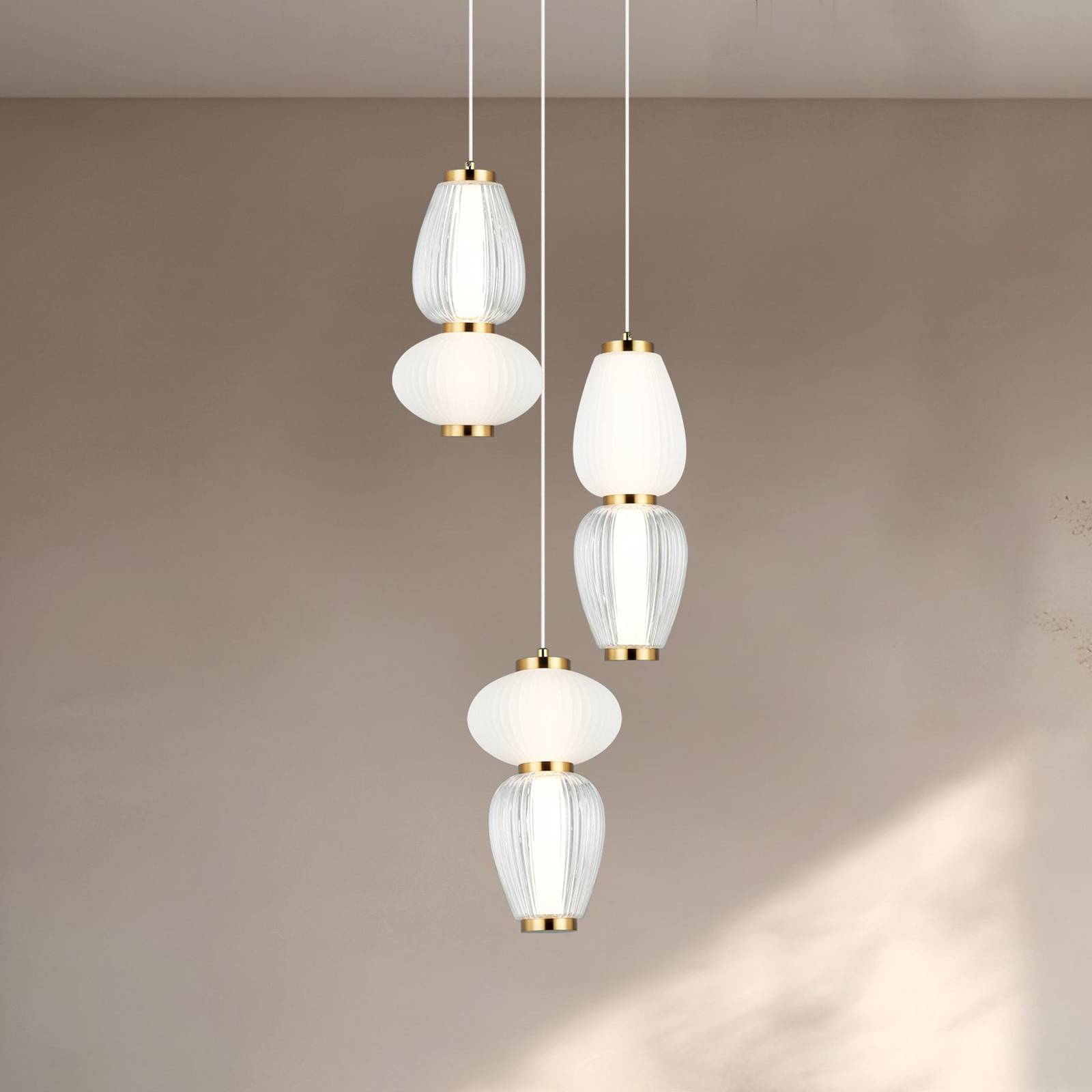 Viokef Lampa wisząca Shiny, przezroczysty / transparentny, salon / jadalnia, nowoczesny