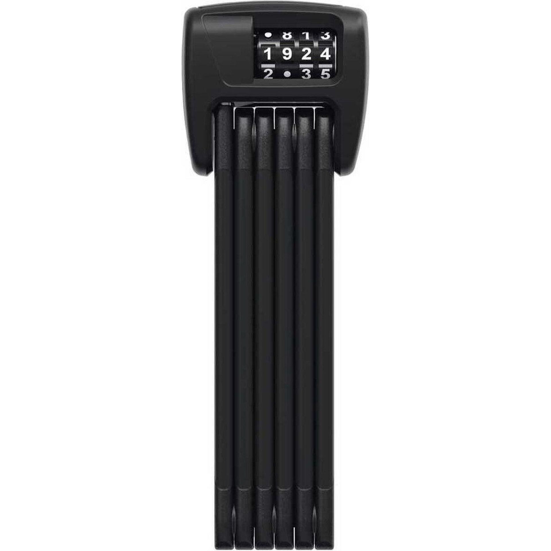 Abus Bordo Combo 6000C/90 LED SH Folding Lock, czarny 90cm 2022 Zapięcia na szyfr 69057
