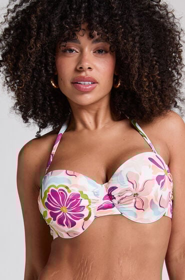 Hunkemöller Usztywniona góra od bikini z fiszbinami Ayanna Czerwony