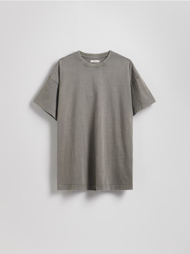 Reserved - Długi t-shirt - jasnoszary