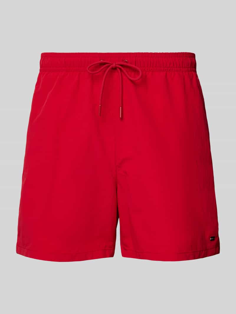 Spodenki kąpielowe o kroju regular fit z wyhaftowanym logo