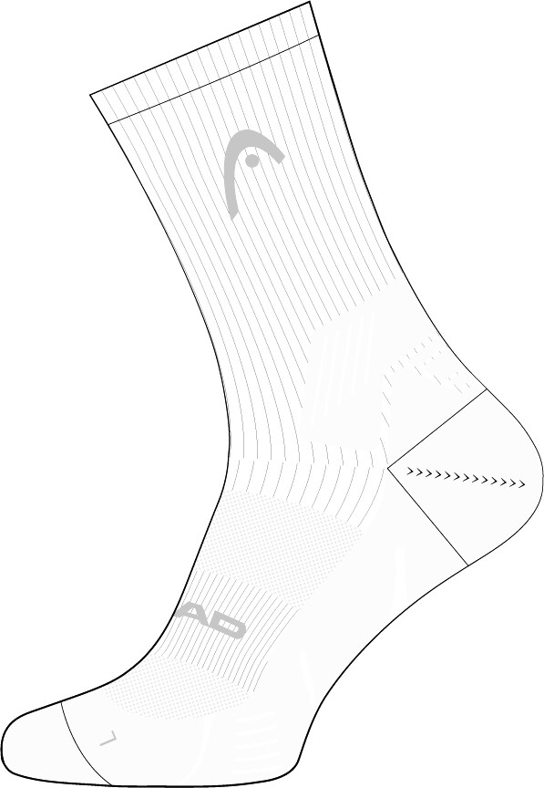 Skarpetki Head SOCKS TENNIS 1P CREW ATHLETES White EUR 43-46