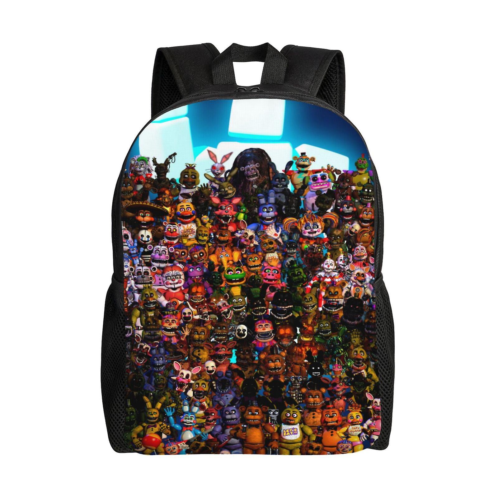 Five Nights At Freddy'S Plecak dziecięcy Tornistry szkolne Torby na książki Torba podróżna dla chłopców Dziewczęta Nastolatek 16.1 X 11.8 X 4.5inches