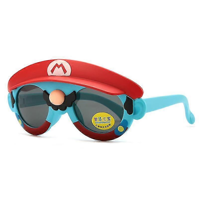 Conly 2022 Super Mario Bros Anime Figurki Mario Luigi Okulary przeciwsłoneczne dla dzieci Gry kreskówkowe Silikonowe okulary przeciwsłoneczne bloku...