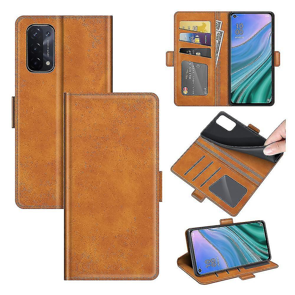 Etui do portfela Oppo Reno 6 Pro Plus 5g Magnetyczna skórzana pokrywa kompatybilna z Oppo Reno 6 Pro Plus 5g Żółty