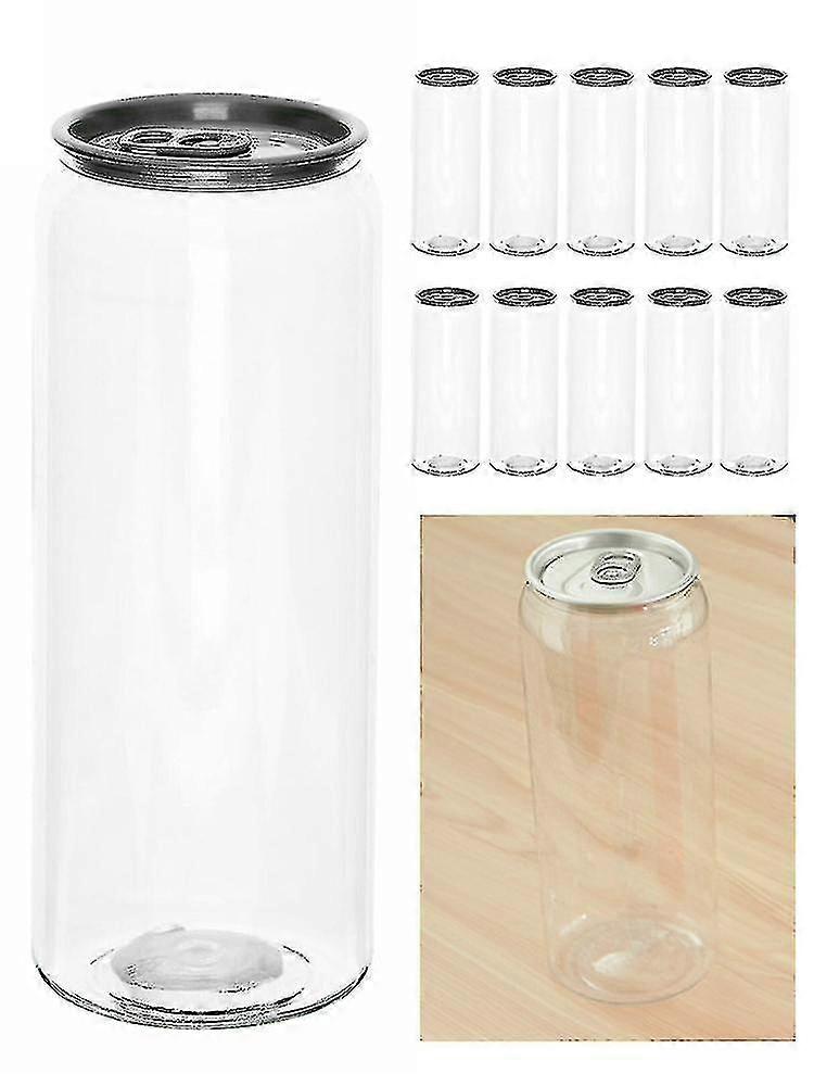 10 sztuk Plastikowe puszki Butelki na napoje Zamknięta puszka Mleko Herbata Sok 500 ml Słoik With_lid najlepszy prezent najlepszy prezent