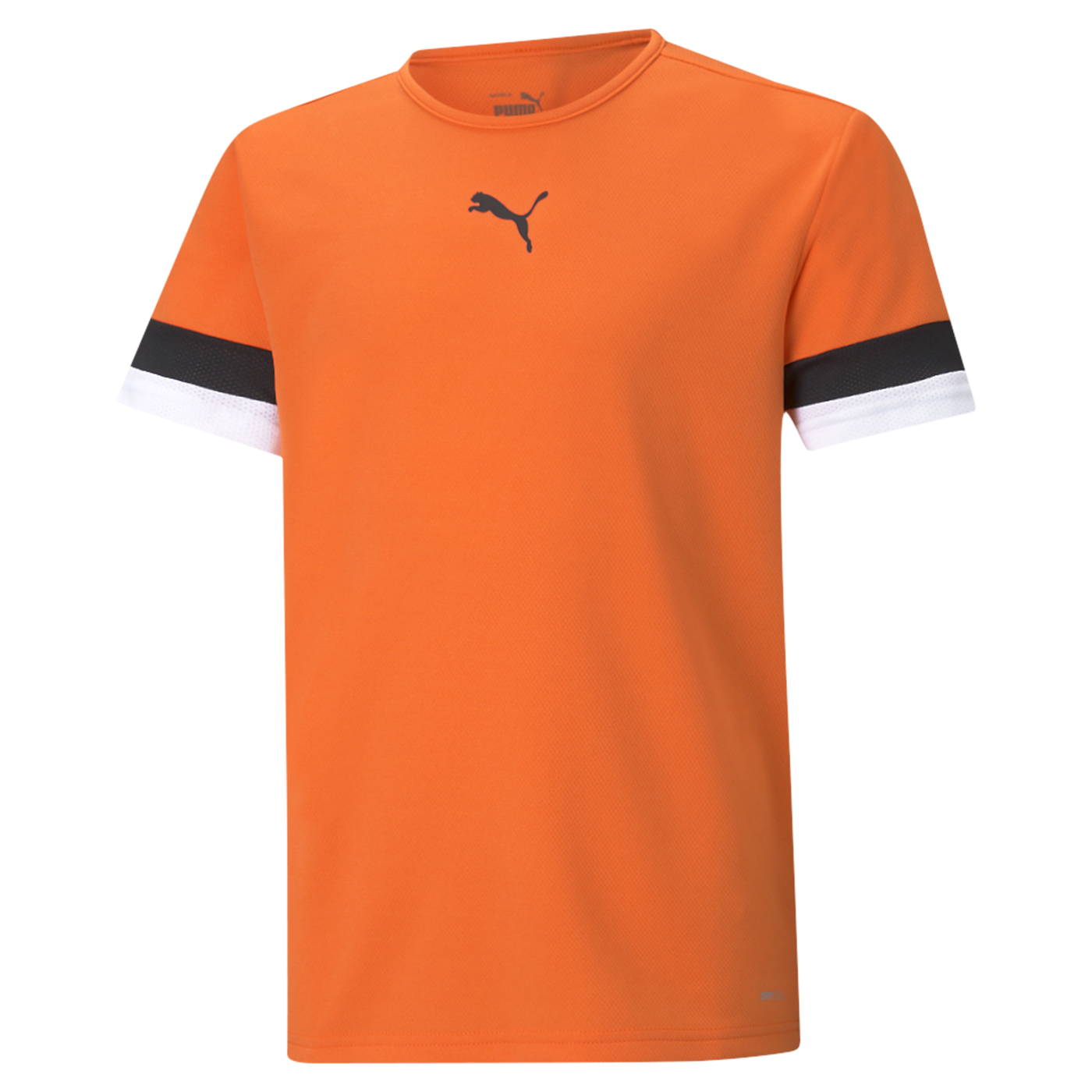 Dziecięca Koszulka z krótkim rękawem PUMA TEAMRISE JERSEY JR 70493808 – Pomarańczowy
