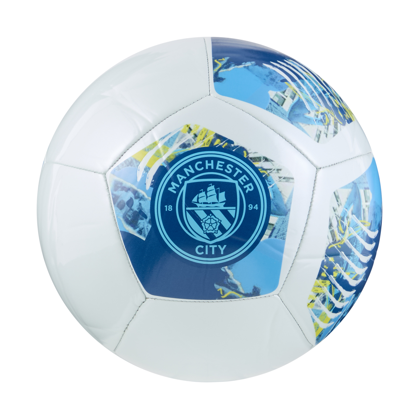 Piłka PUMA MCFC FTBLNRGY BALL 08454675 – Niebieski