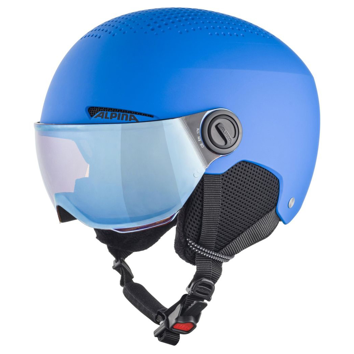 Dziecięcy Kask ALPINA ZUPO VISOR Q-LITE ALPZUPOBLUMT – Niebieski