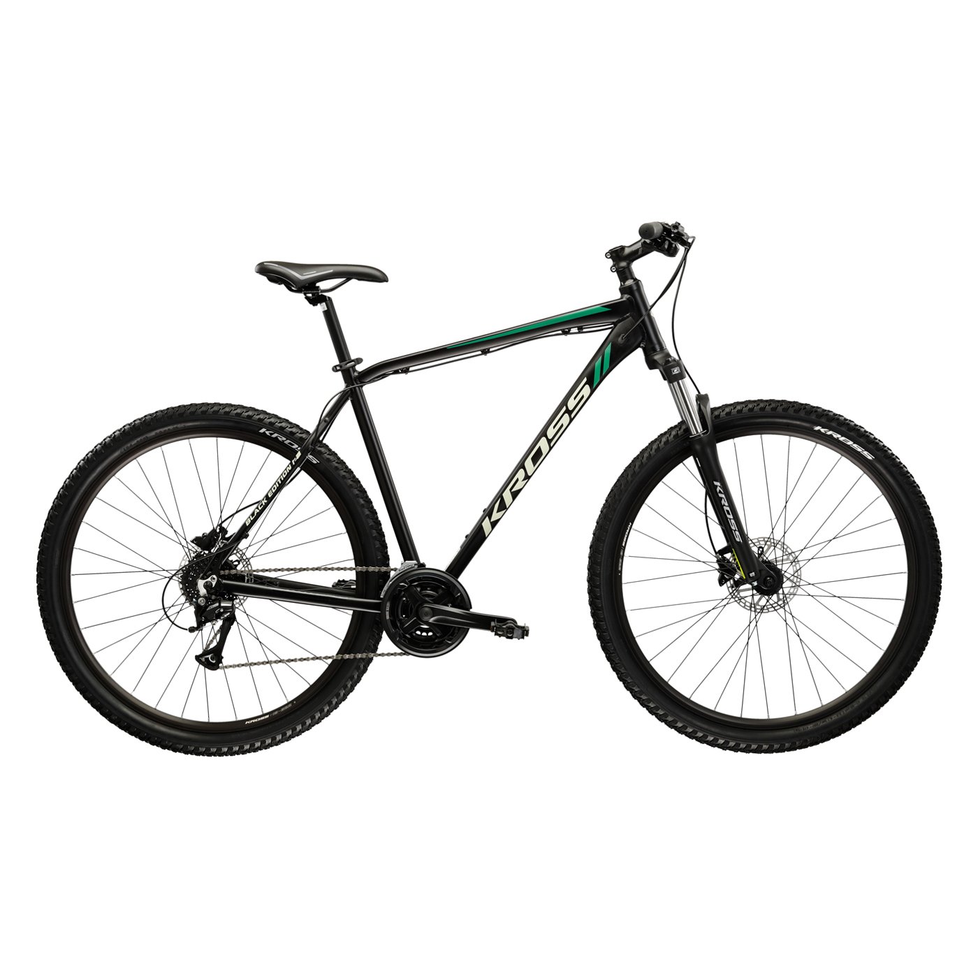 Męski Rower MTB KROSS BLACK EDITION 2 M 25BLKED2MBLKSILGRN – Czarny