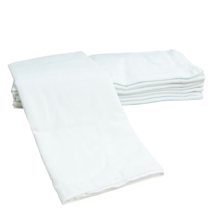 Weber, pieluchy flanelowe (bawełniane) 175 g/ m2, białe, 70 x 80 cm, 5 sztuk