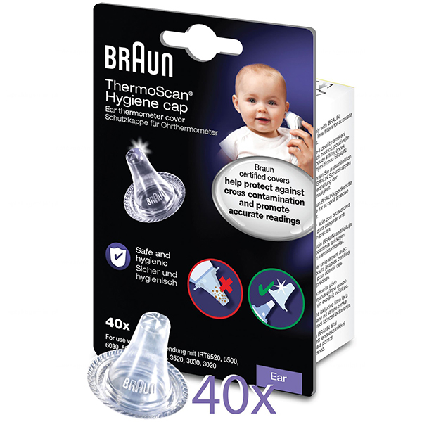 Braun LF40, kapturki do termometru, 40 sztuk