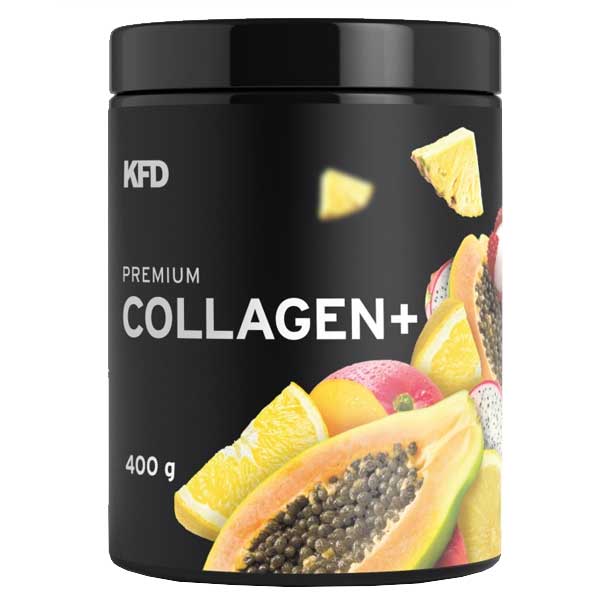 KFD Premium Collagen Plus, smak owoców tropikalnych, 400 g