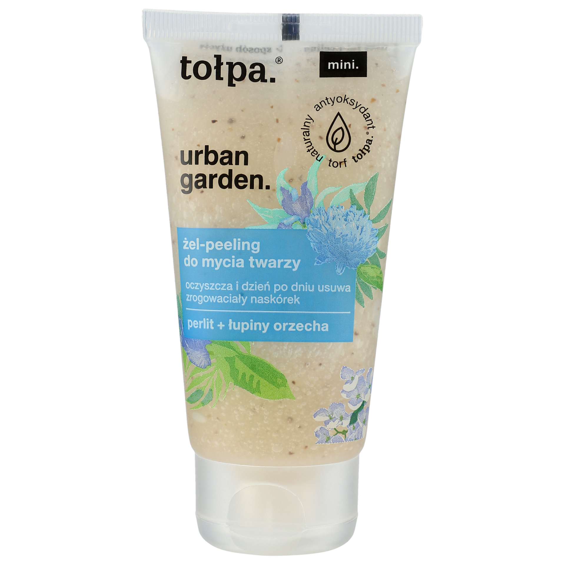 Tołpa Urban Garden, delikatny żel-peeling do mycia twarzy, MINI, 75 ml